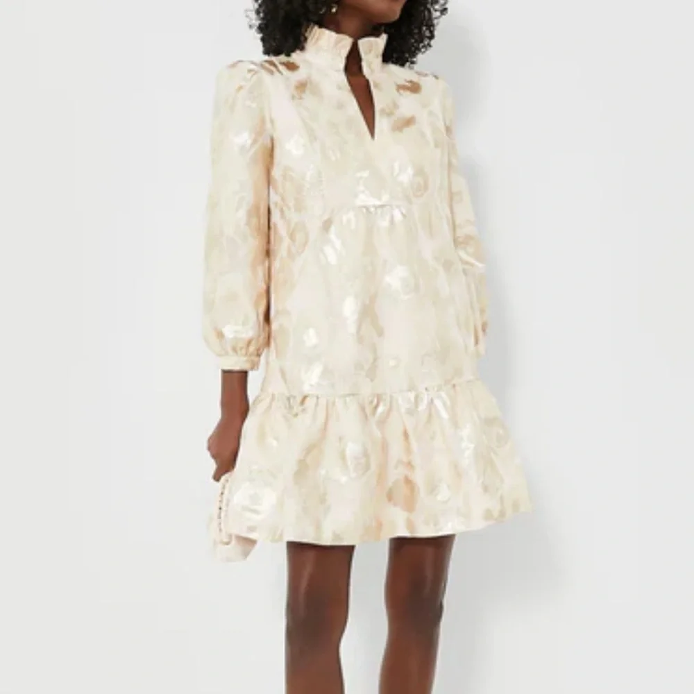 Tuckernuck palmerston mini dress size xxs champagne fil coupe cream beige - Picture 1 of 6